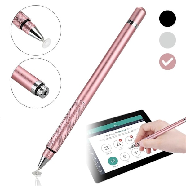 2-i-1 Precisionsserie Disc Stylus Peka Penn, Fin Spets Digital Stylus Penna För Alla Pekskärmar