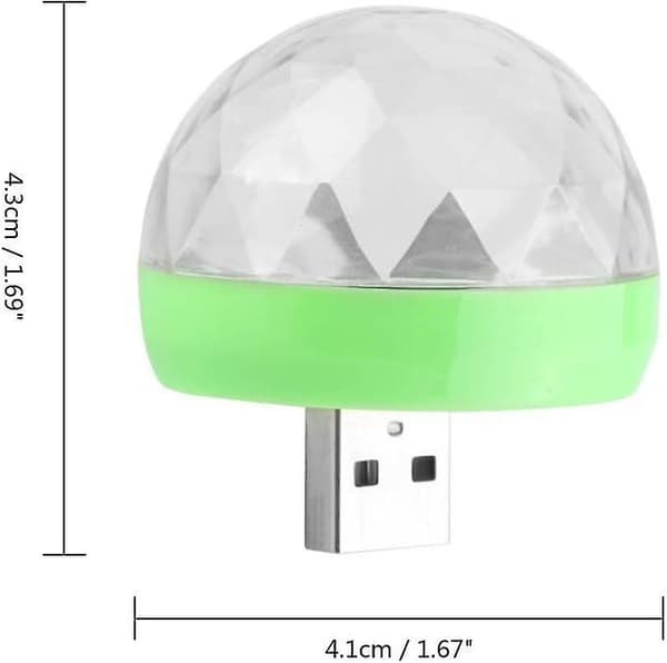 USB LED Discolampor, 4W USB-driven Miniprojektor, Superstark LED Scenprojektor (1 st)