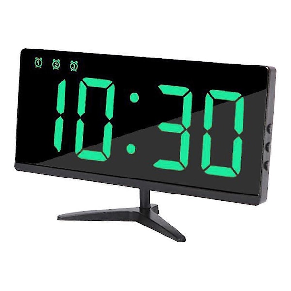 Digital Väckarklocka, LED Väckarklocka med LED-display och 4 justerbara lägen