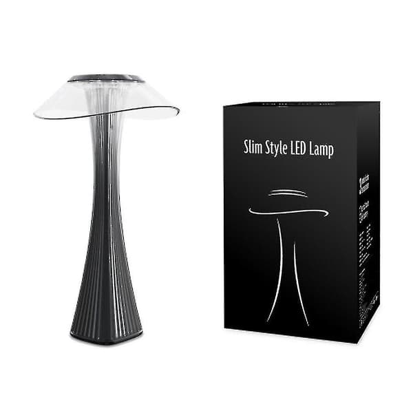 LED Skrivbordslampa Dimbar Ögonskydd USB-Laddning Smart Touch-Brytare (Grå)
