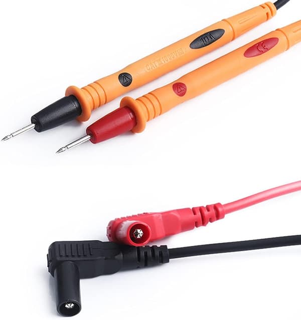 Set med 2 1000V/10A digital multimeter mätlinjer, multimeter testkablar