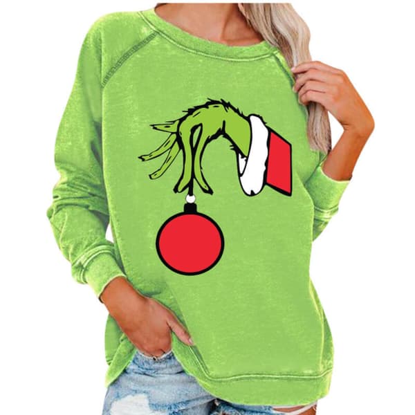 Juldamtröja Grinch Vinter Långärmad Tröja B S