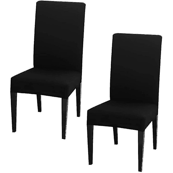 Stolsöverdrag för Matsalsstolar Hög Rygg Polyester Spandex Elastiska Stolsöverdrag