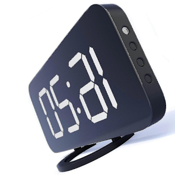 LED-klocka för hemmet, enkel användning utan krusiduller, stort nattljus, högt alarm, snooze, fullt ljusintervall