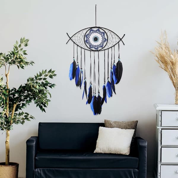 2 st Onda Ögat Drömfångare Boho Väggdekor