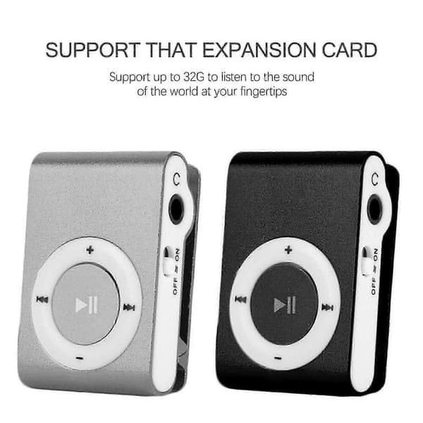 2025 Clip-On Mini MP3-spelare för löpning
