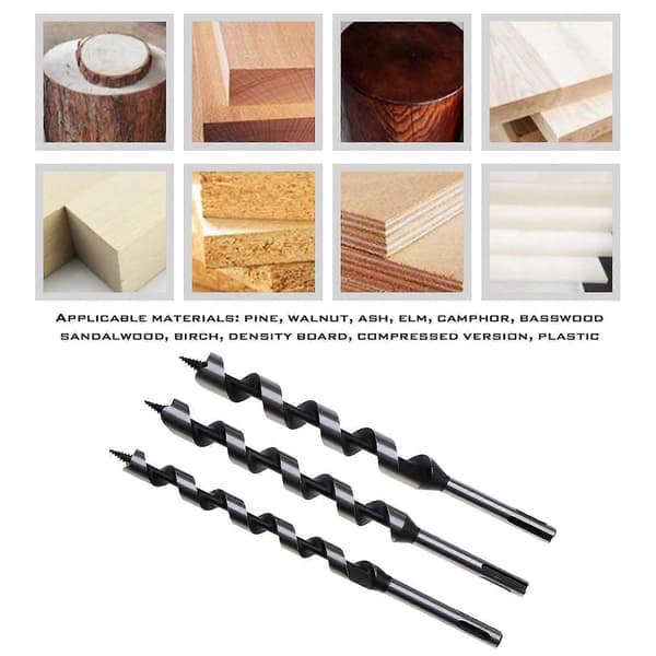 5x Träborrar 6mm 10mm 14mm 18m 20mm Träborrsats 230mm