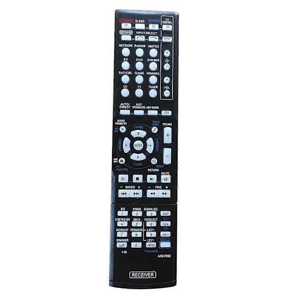 AXD7692 Ersättning för Pioneer AV Receiver Fjärrkontroll