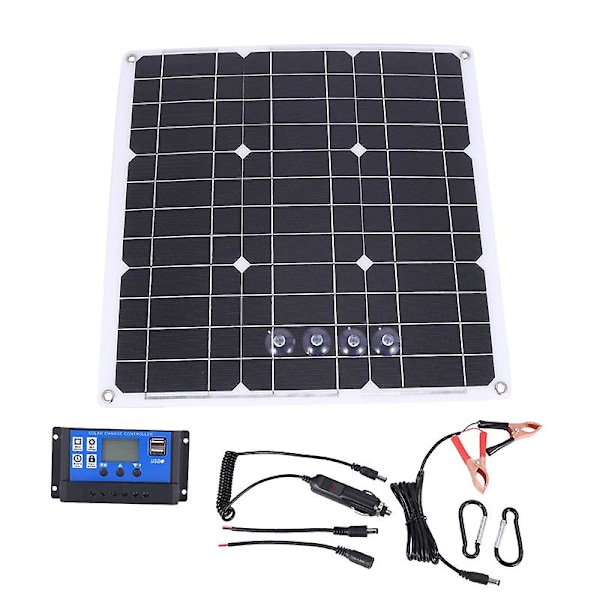 200 Watt 200w solpanel kit med LCD solcellsregulator 12V RV båt off grid