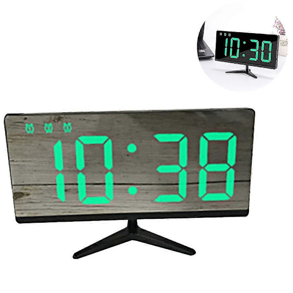 Digital Väckarklocka, LED Väckarklocka med LED-display och 4 justerbara lägen