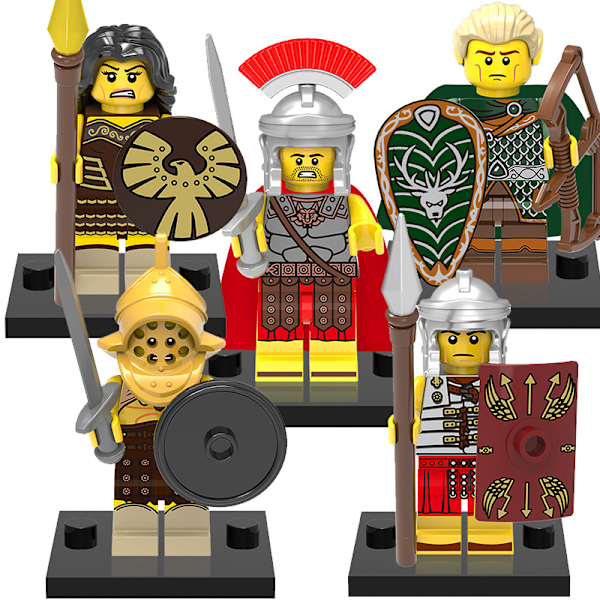 5st/20st/set Romerska Centurion Soldater Minifigurer Armé Leksaker Samling Barn