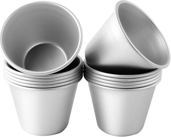 12 st Puddingformar Aluminium Bakformar Kakform