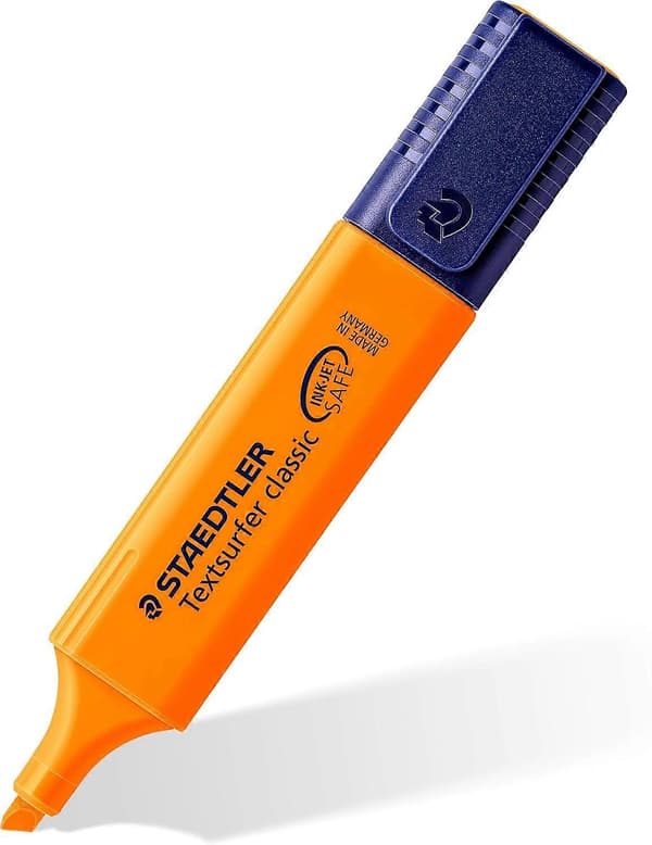 Klassisk Markeringspenna - Orange (Förpackning med 10)