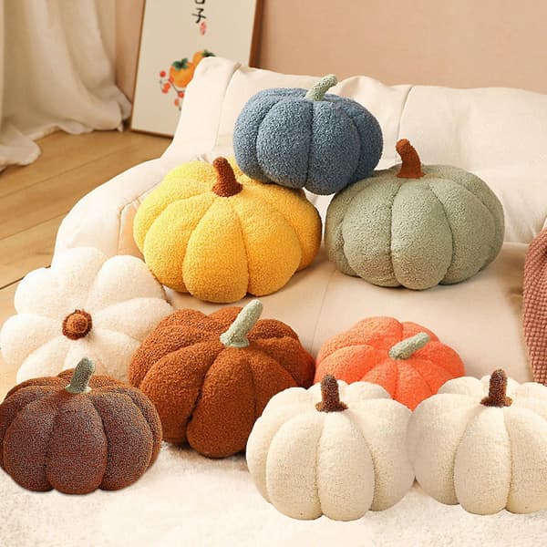 Fylld Pumpa Plyschleksak Halloween Soffa Pumpa Prydnadskudde