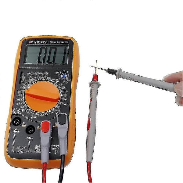 Elektrisk Multimeter Testset med Krokodilklämmor Testkrok Testprober Professionell Kit Mimenor