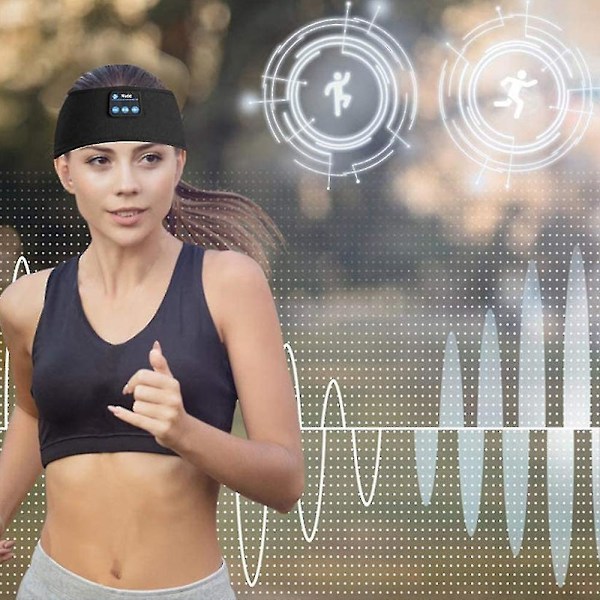 Sovhörlurar Bluetooth Pannband, Perfekt För Sport