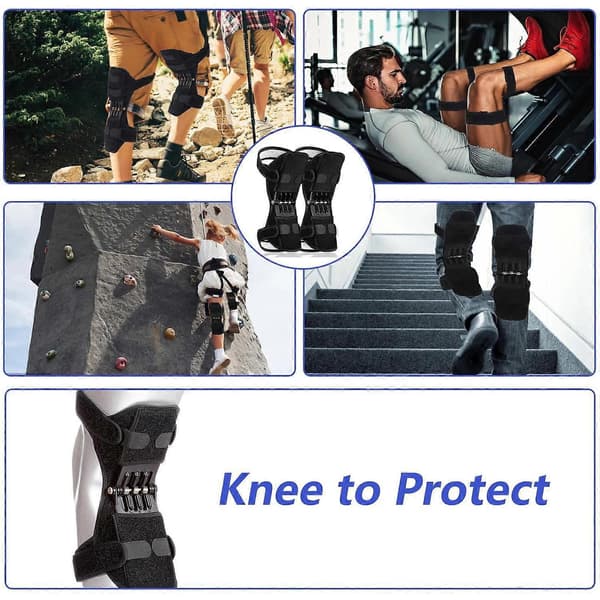 Power Knee Halkskydd Återhämtning Andningsbart Skydd Stöd