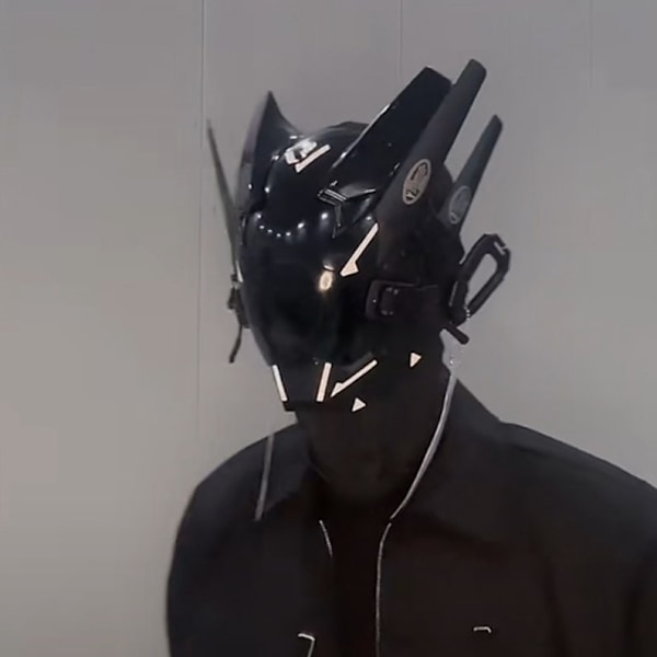 DIY cosplay Cyberpunk mask - Cybermask - Samuraihjälm - Taktisk hjälm