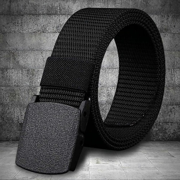 [3-pack] Taktiskt herrbälte vävt canvas utomhus justerbart webbälte