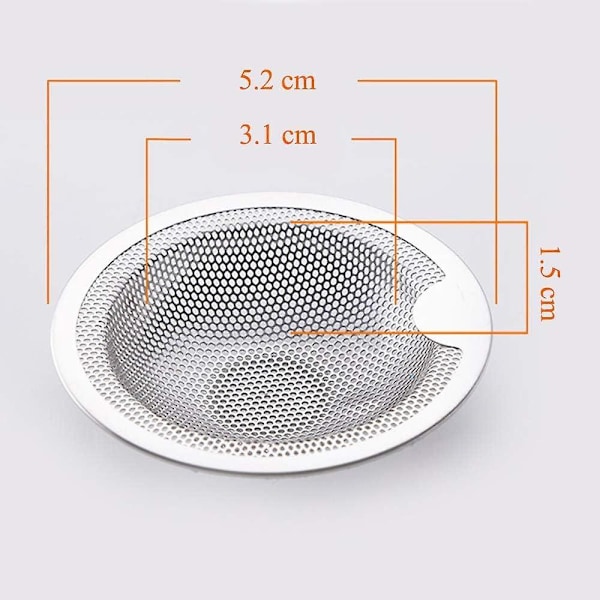 Diskho Filter i Rostfritt Stål Ett Tvådelat Set (7.6CM)