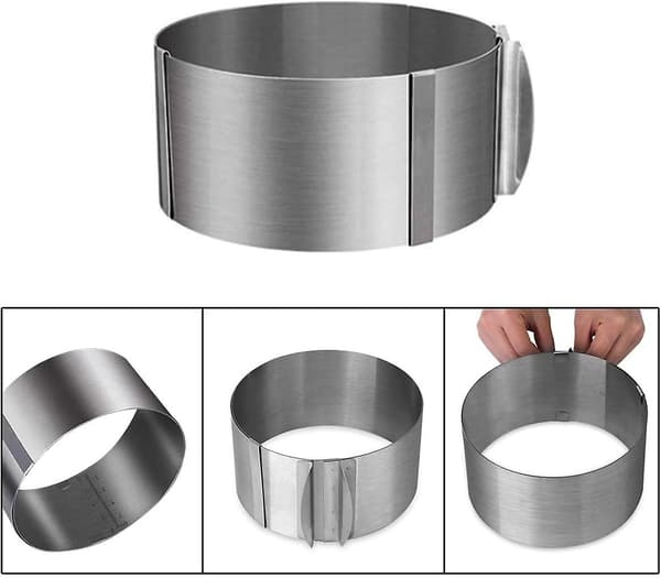 Justerbar 15-30 cm Cirkel Kakform
