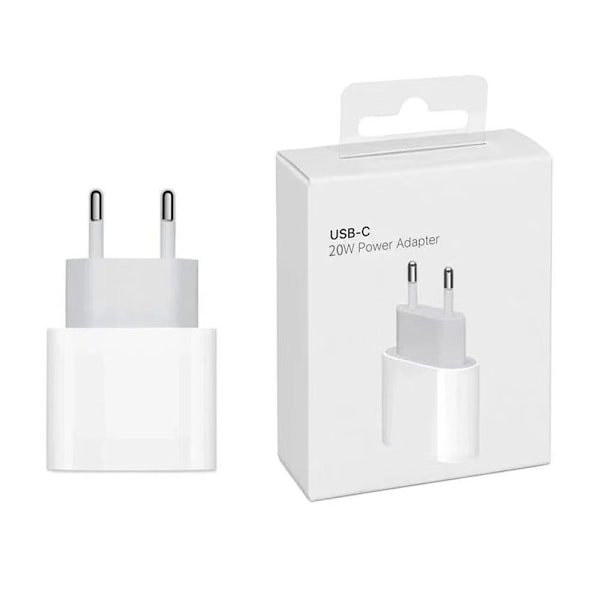 För Iphone 20W Laddare Apple 11/12/13 Usb-c Till Lightning Strömadapter 1m Datakabel Eu Kontakt
