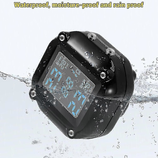 Motorcykeldäcktrycksövervakningssystem Moto Tpms Auto Bike Däcklarm Lcd Realtidsövervakare För Tw
