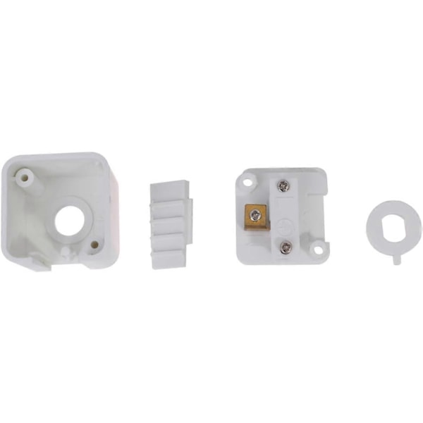 2 st 2-spårs spotlights Track Lighting Rail Connector, Tillbehör för skensystem, LED Guide Pendellampa Huvudadapter Vit