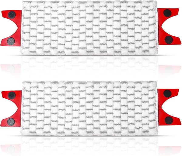 2-pack Mopphuvuden Ersättning, Kompatibel med Vileda 1-2 Spray Mopp Refill, Grå