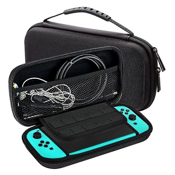 Grön Switch Lite förvaringsväska anti-fall bärbar skyddsväska plus hård handväska förvaringsbox fo