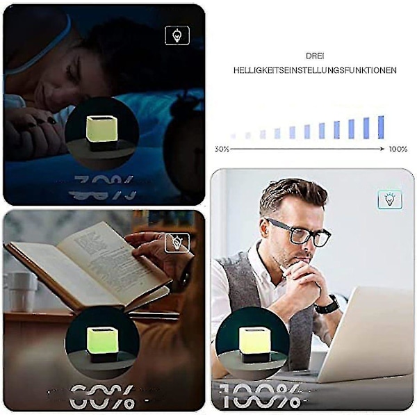Bluetooth Högtalare Väckarklocka Med LED Touch