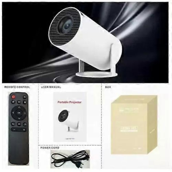 HY300 720P WiFi6 Bluetooth BT5.0 4K Mini Projektor Cinema Portabla Hemmabiosystem