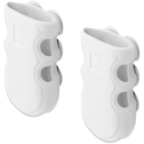 2-pack Silikon Sugkopp Duschmunstyckeshållare - Ingen Borrning Avtagbar Väggmonterad Hållare för Vuxen D