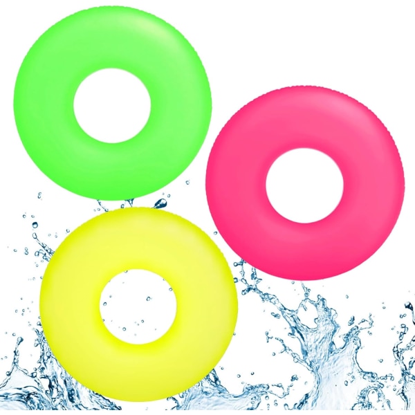 Uppblåsbara Poolfloats Gummiring för barn Vuxna,Simringrör,Infl Colors 76cm