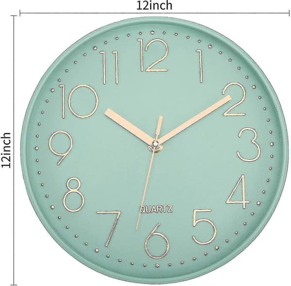 Väggklocka 30 cm Tyst Icke-tickande Väggklocka
