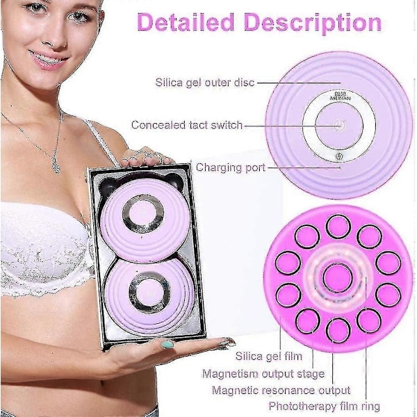 Bröstmassageapparat för förstoring Trådlös bröstmassage Elektrisk vibration Bystlyft Förstärkare Maskin