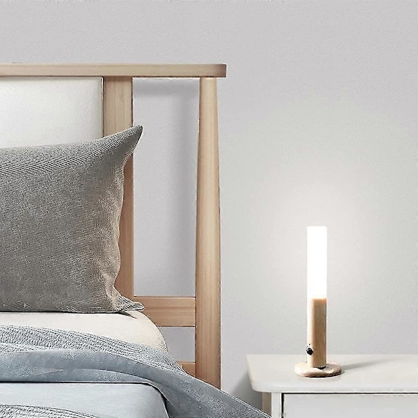 LED vägglampa nattlampa sänglampa varmvitt ljus rörelsedetektering Pir infraröd USB cha