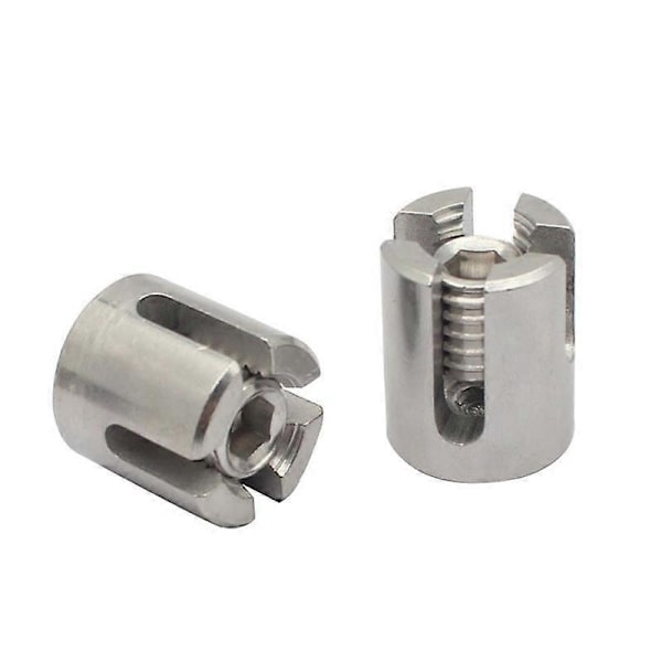5-pack Rostfria Vajerlås (A4) - För 2mm Vajer - M8 (För 2mm Vajer)