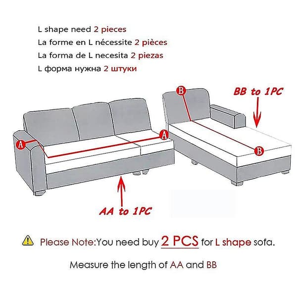 Hem Sammet Plysch L-formad Soffa Sammet Överdrag För Vardagsrum Elastisk Sofföverdrag Schäslong Hörna Stretch Sofföverdrag