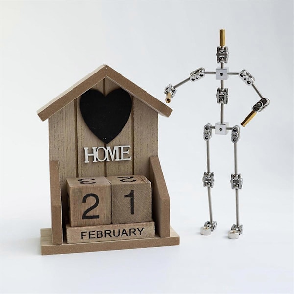 Armaturkit - DIY Metall Dockfigur Skelett, Lätt att Montera, Animerad Karaktärsdesign, för Stop Motion Animation