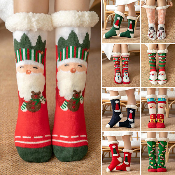 1 Par Mid Tube Socks Elements Plysch Medium Tube Tjock Hög Elast A