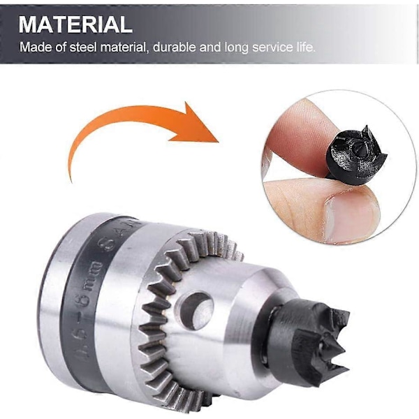 2 st 6 mm Dubb Borr Aktivitetscenter, Universell Mini Svarv Borrchuck, Torx Dubb Borr för Mini Svarv, Träbearbetning DIY Verktyg
