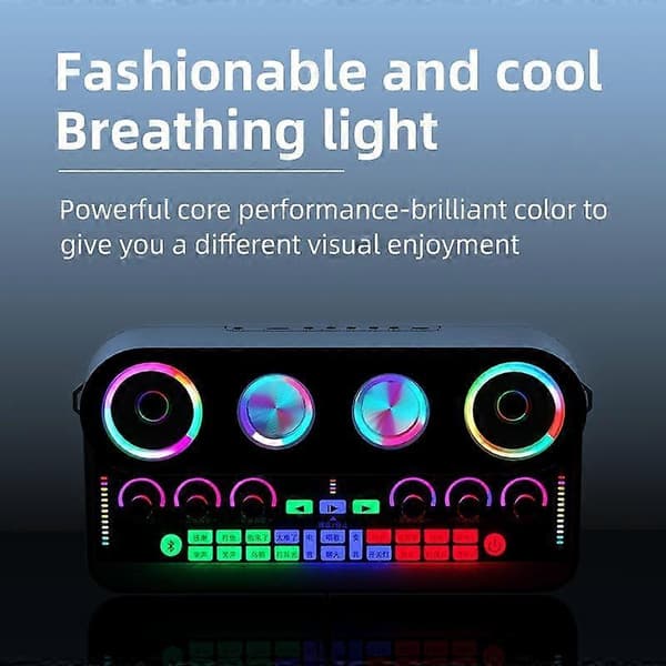 Engelsk Version Ljudkort Högtalare Karaoke Bluetooth-högtalare
