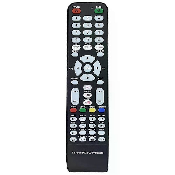 Ny HUAYU RM-L1210+G Pro Fjärrkontroll För Samsung Sony LG Sharp Universal TV