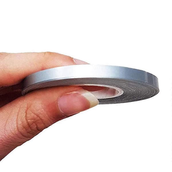 Dekorlister självhäftande för bilar, Silver, 5 mm x 20 M