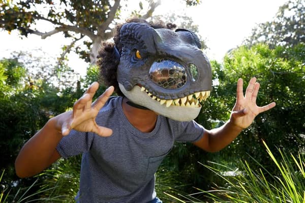 Jurassic World Dinosaurie Cosplay Mask Med Rörlig Mun