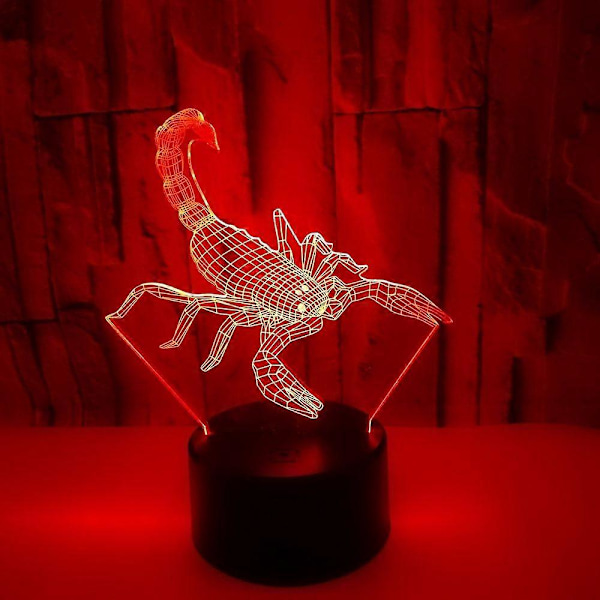 3D-mönsterlampa med Cyberpunk-konst och Futuristisk Design, Visuellt Slående, Justerbart Ljus Idealisk för Heminredning och Present (Svart Sits)