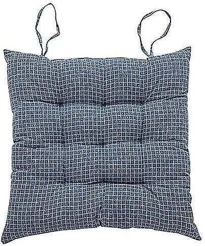 4 st Bomull Linne Kontor Stillasittande Kudde 43*43 2cm Disblå