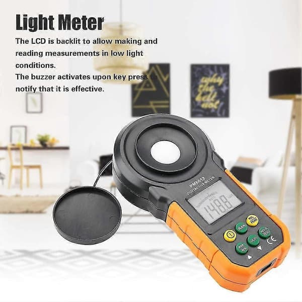 Pm6612 Högprecisions Digital Luxmätare Luxmeter 0-200000
