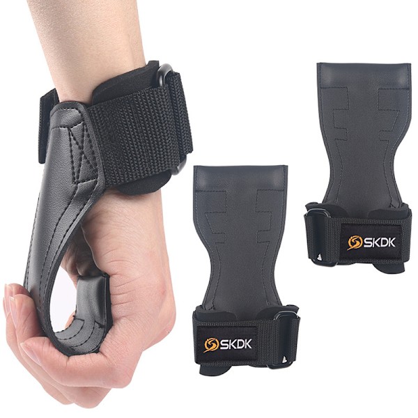 1 Par Träningshandskar med Handskydd för Män, Pull-up, Bänkpress, Hantel, PVC Handledsskydd
